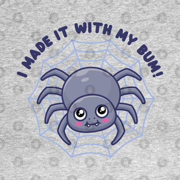 Cute spider - I made it with my bum! (on light colors) by Messy Nessie